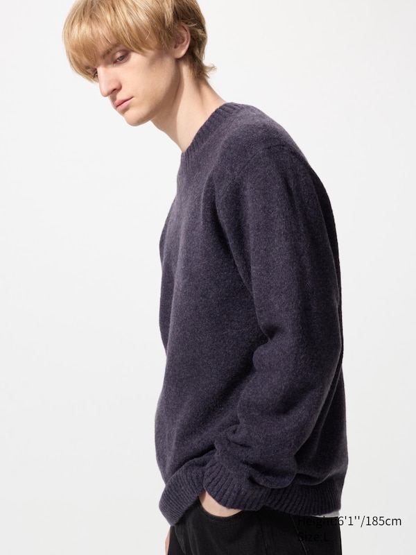 

Джемпер Soufflé с круглым вырезом Uniqlo, 79 dark purple