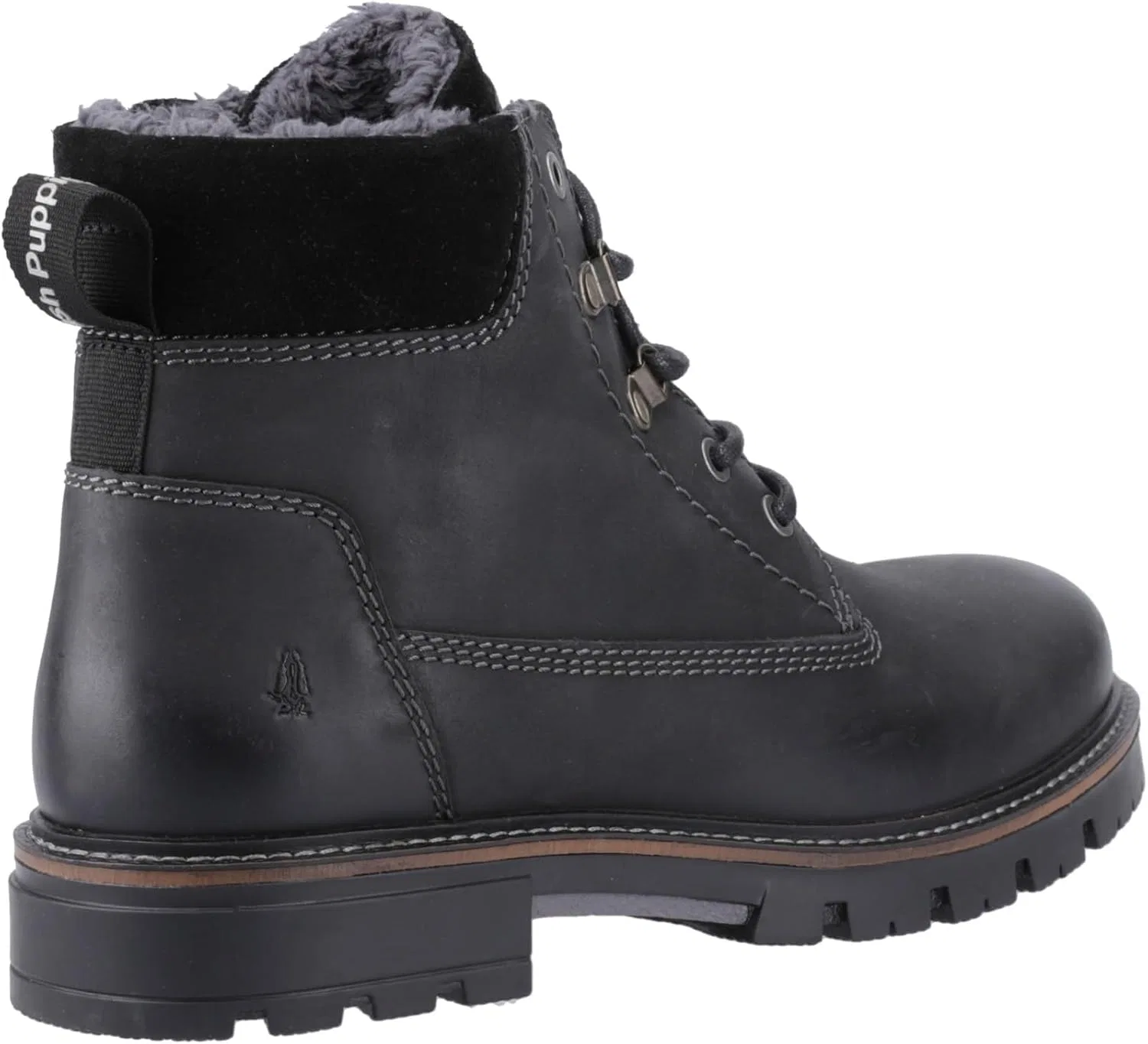 Мужские ботинки Hush Puppies Pier из овчины на шнуровке, Black — фото 4