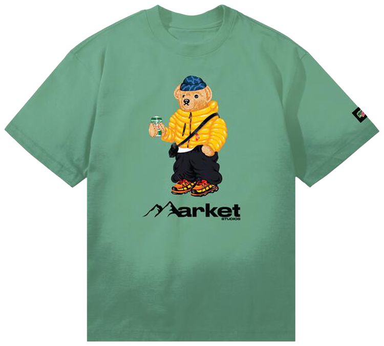 

Футболка Market x Mountain Dew Drink Up Bear, зеленый