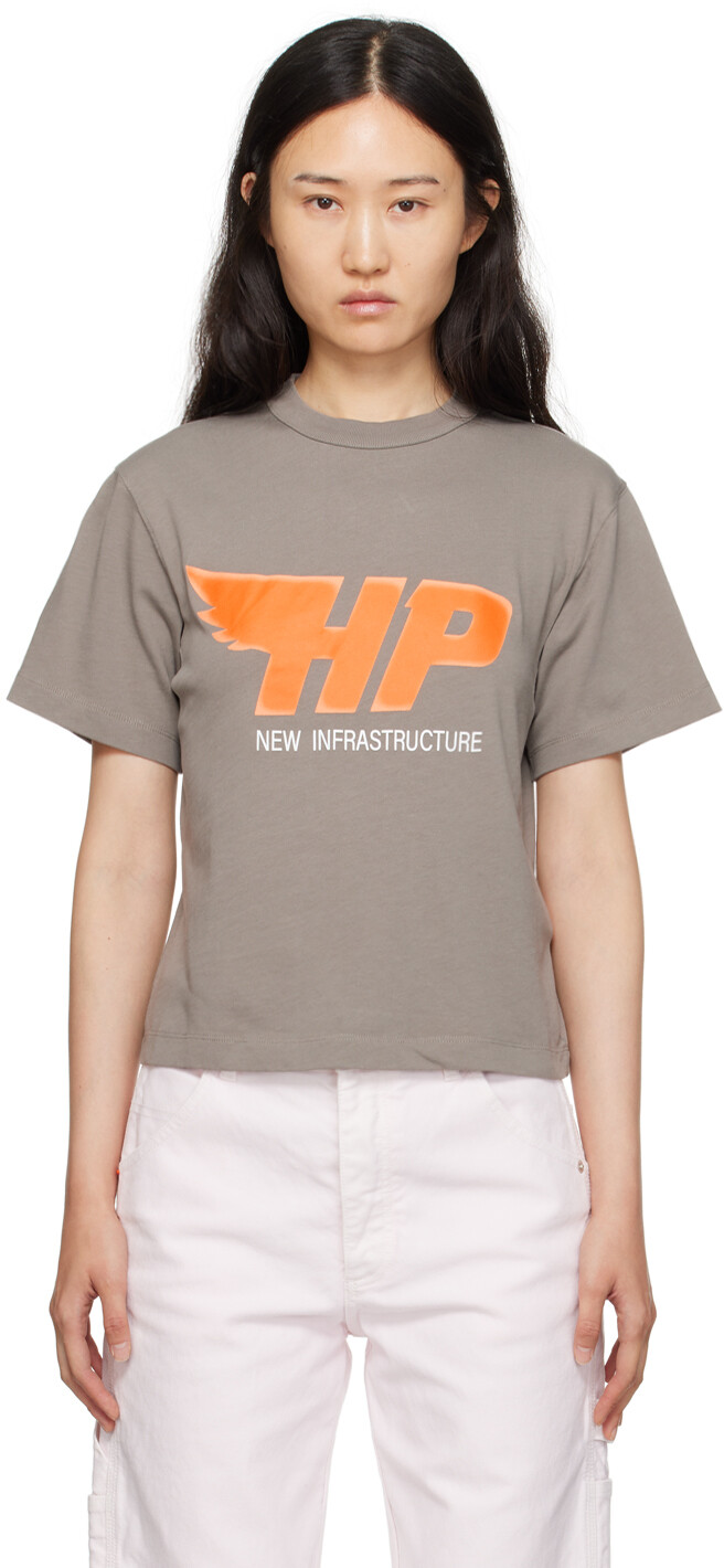 

Серая футболка Fly Heron Preston, Серый, Серая футболка Fly Heron Preston