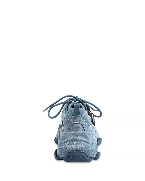 Мужские рабочие кроссовки Triple S Balenciaga, синий — фото 3