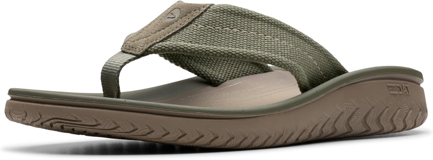 

Шлепанцы Clarks Wesley Post, мужские, оливковый