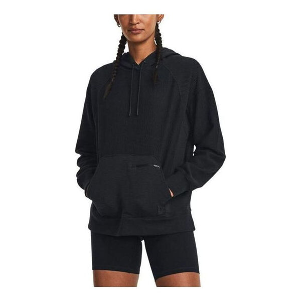 

Толстовка ottoman fleece hoodie 'black' Under Armour, черный
