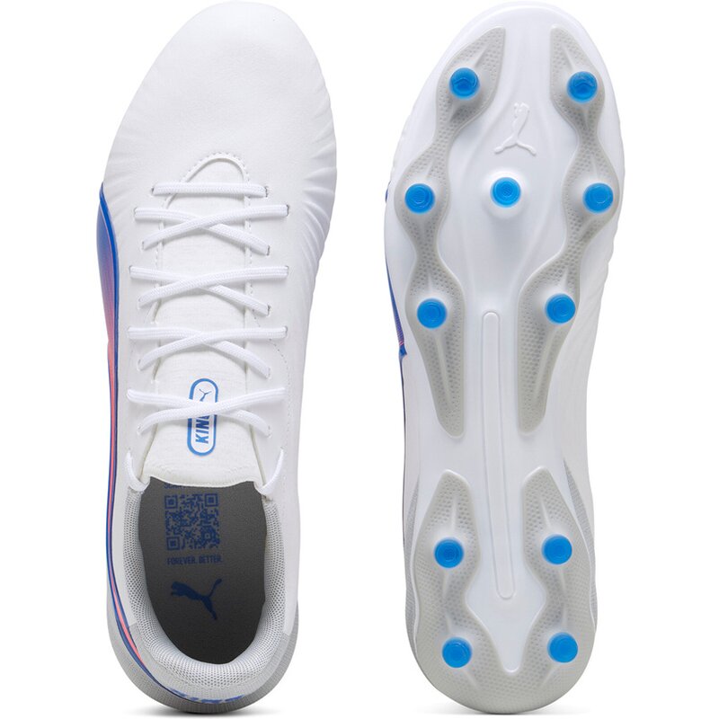 Футбольные бутсы для лужайки King Match FG/AG Puma, белый — фото 2