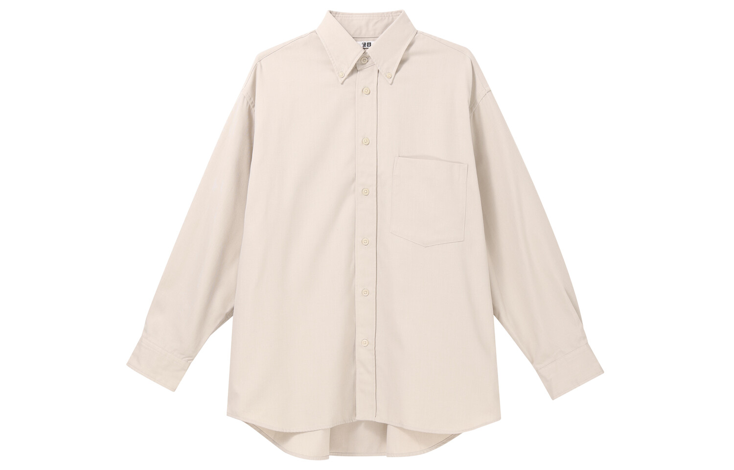 

Мужская рубашка серии U FW23, светло-серая Uniqlo, серый