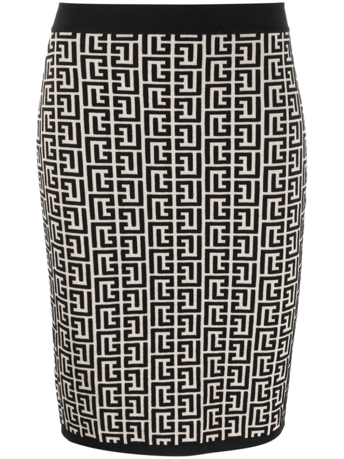 

Balmain юбка мини с монограммой, нейтральный цвет