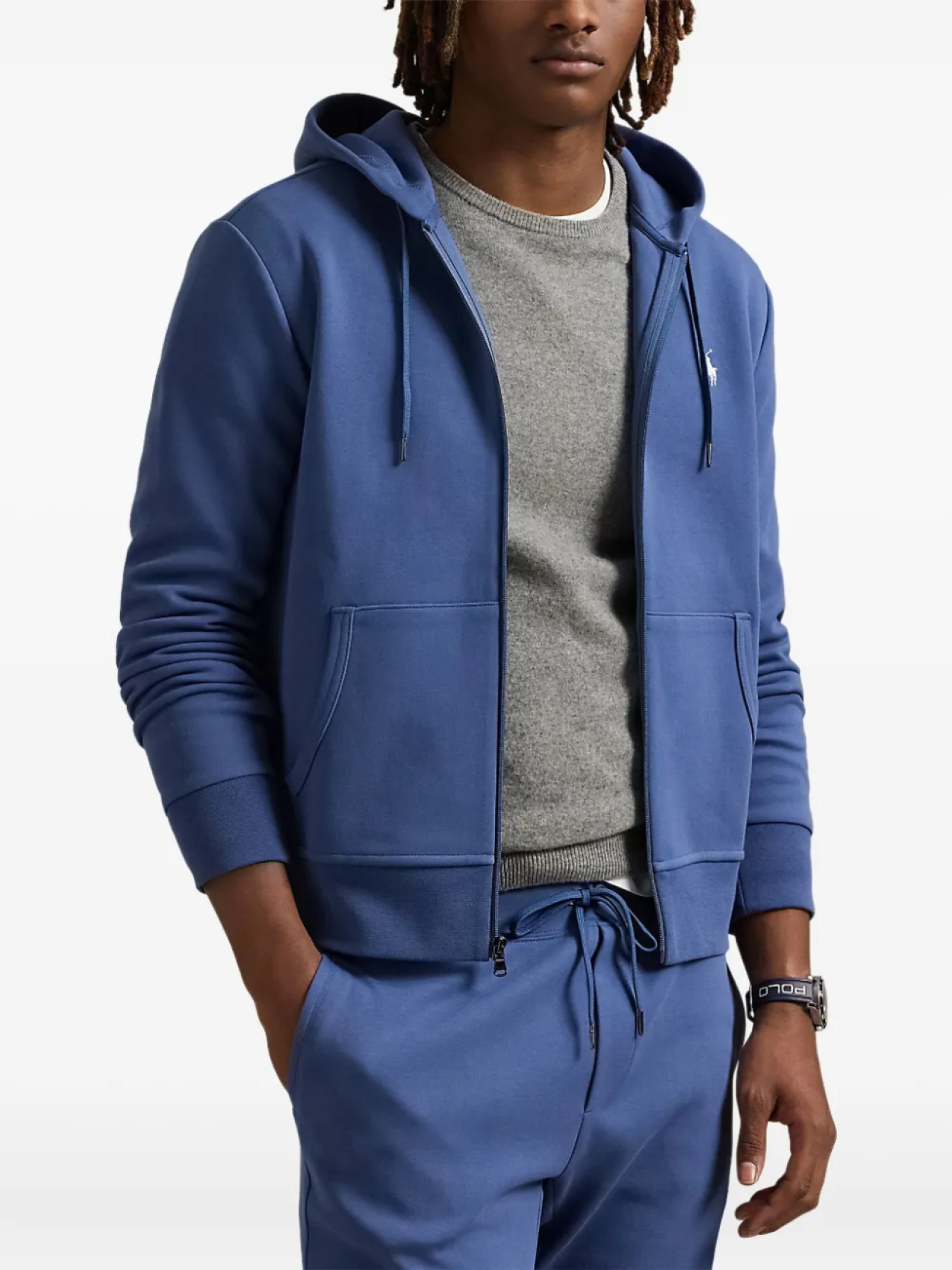 Polo Ralph Lauren худи на молнии, синий — фото 2