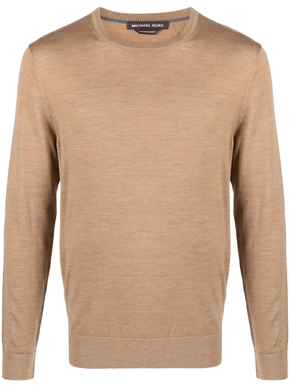 

Джемпер из шерсти мериноса Michael Kors Collection, коричневый