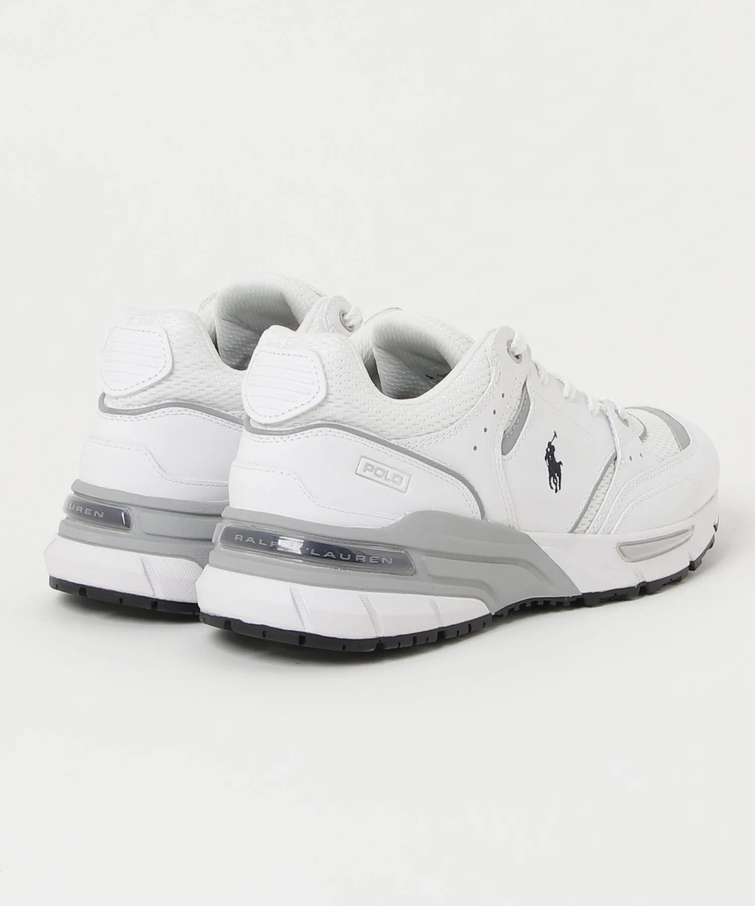Мужские кроссовки POLO RALPH LAUREN TRACKSTR 250 белые с красным — фото 2