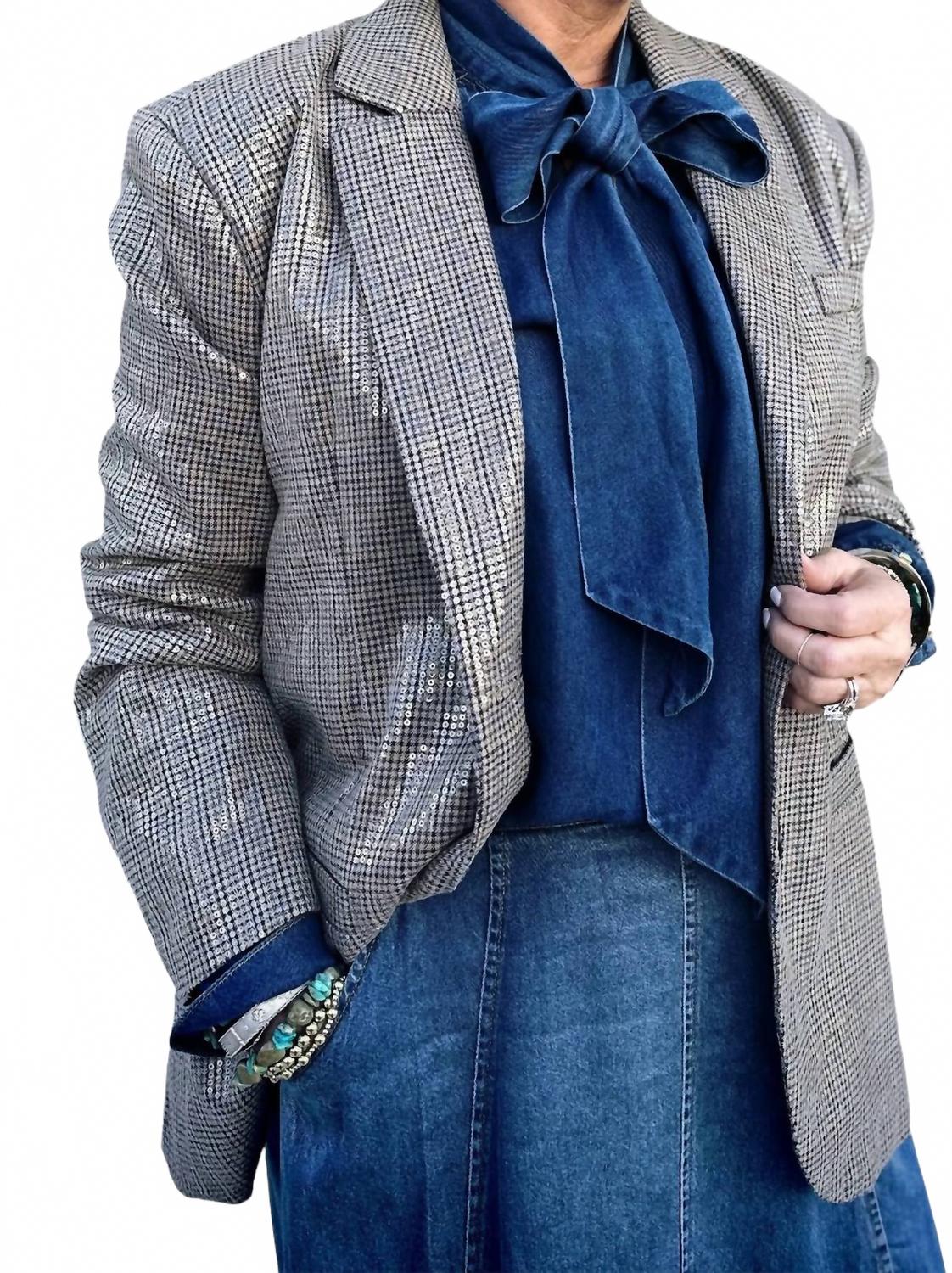 

Mystree Блейзер с пайетками All Night Long в разноцветном исполнении