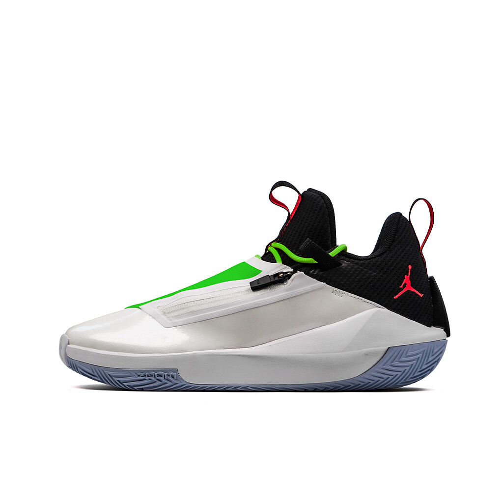 

Баскетбольные кроссовки Jumpman Hustle мужские с низким верхом черного/зеленого/белого/синего цвета Jordan