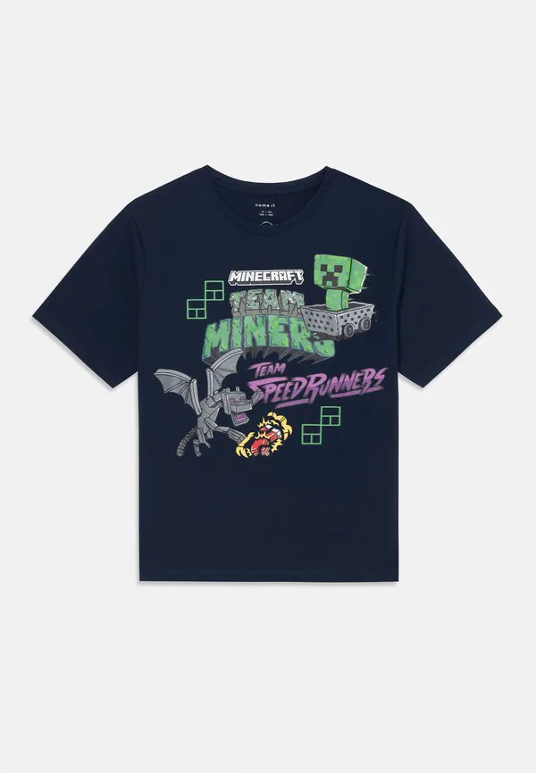 Футболка с принтом nkmjahi minecraft Name It, Navy Blazer