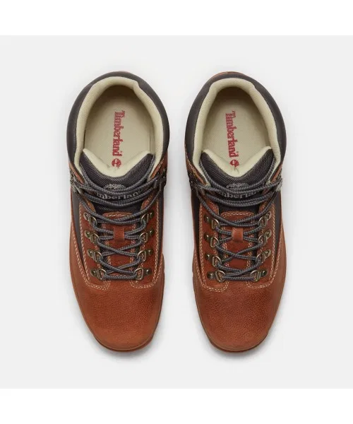 Ботинки Euro Hiker мужские Timberland из премиум-кожи, на шнуровке, тёмно-серые — фото 2