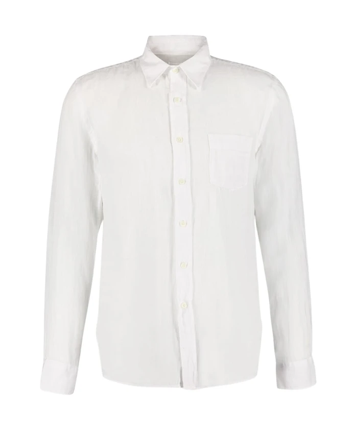 

Белая льняная рубашка стандартного кроя 120% Lino, белый