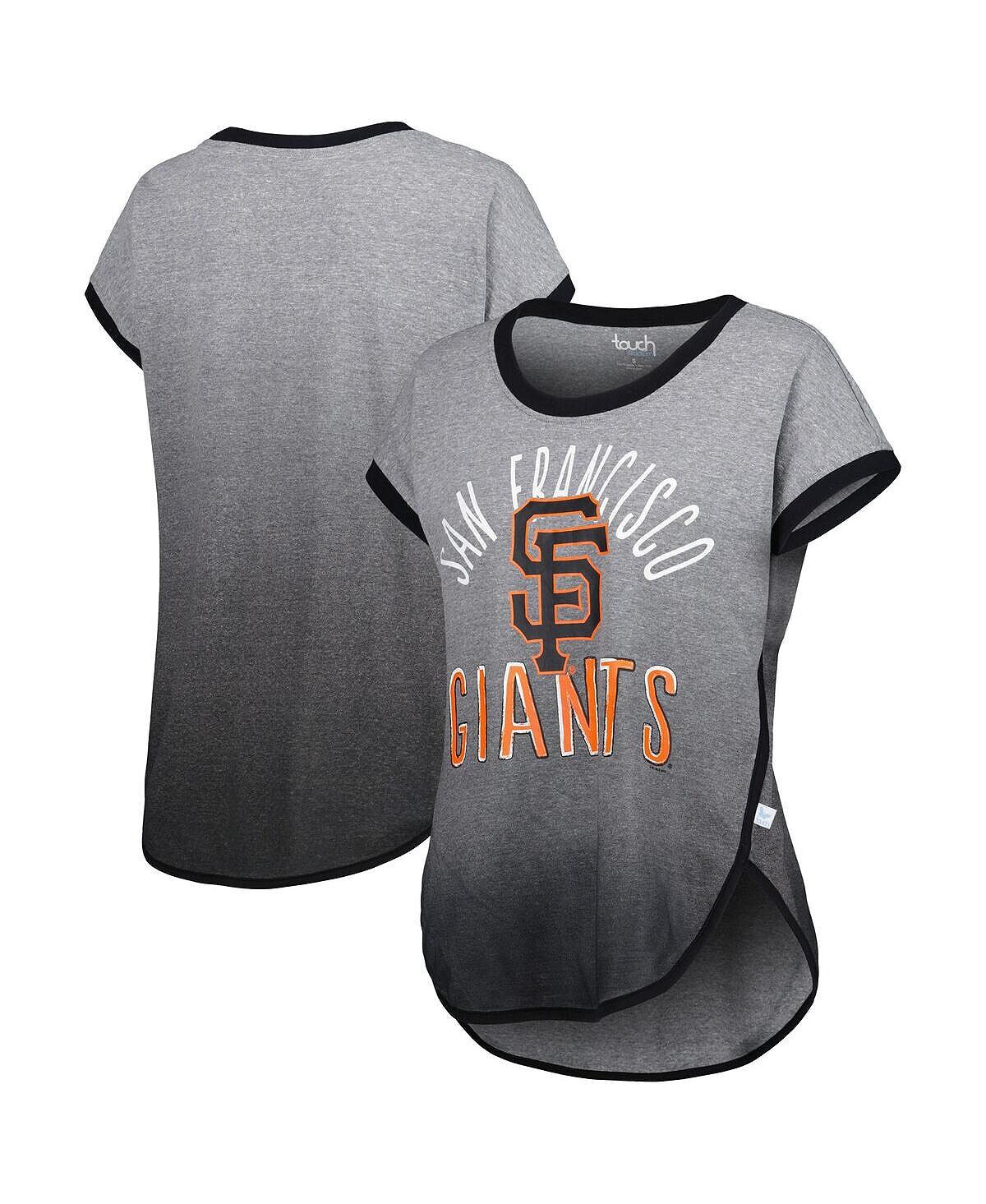 

Женская серо-черная футболка San Francisco Giants Home Run Tri-Blend с короткими рукавами Touch, Черный, Женская серо-черная футболка San Francisco Giants Home Run Tri-Blend с короткими рукавами Touch