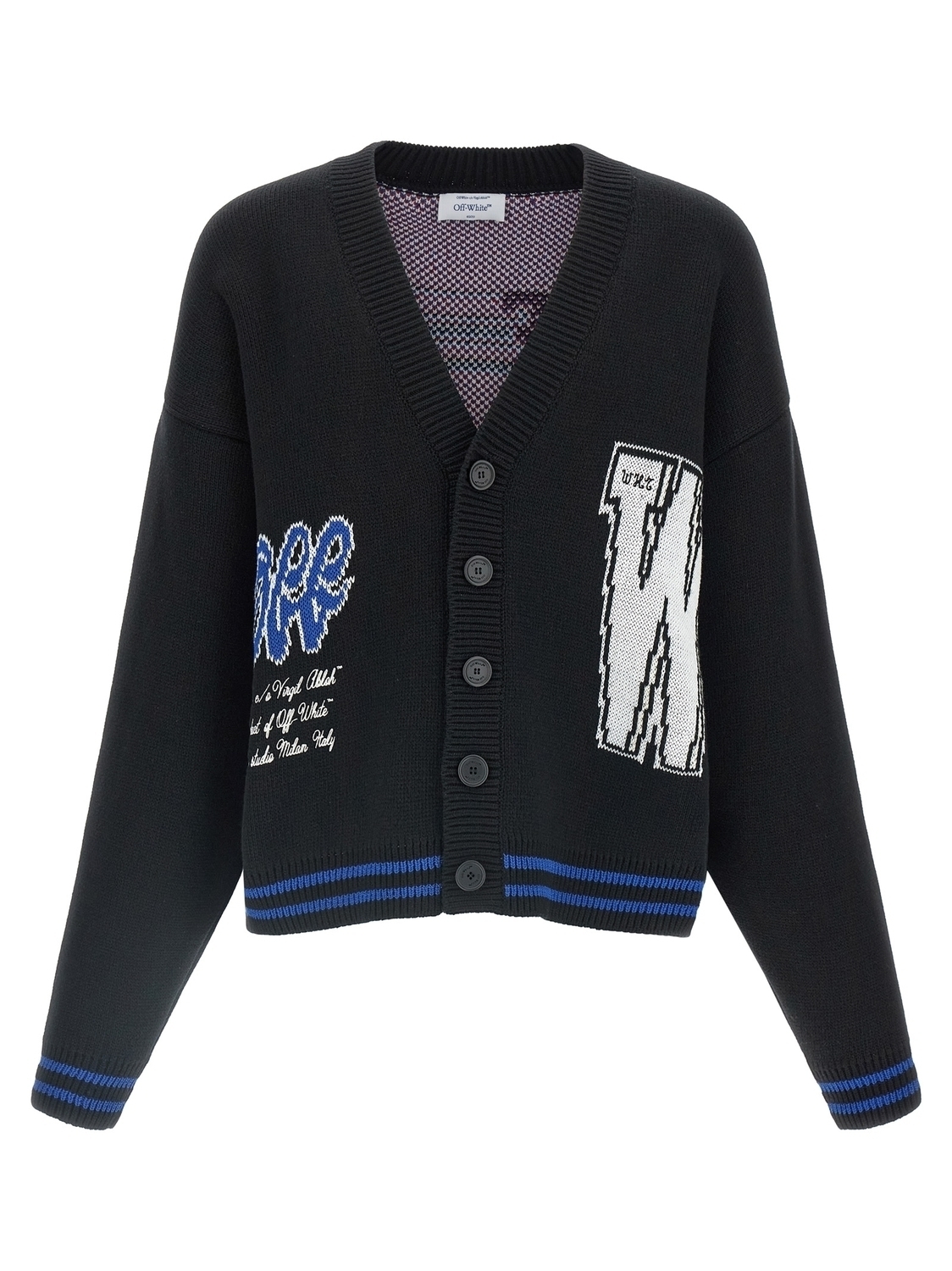 

Кардиган 'Glide Diag' OFF-WHITE, черный