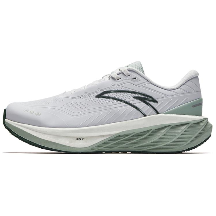 

Anta Амортизирующие противоскользящие кроссовки для беска мужские серо-зеленые, песчано-серый/оксид водорода зеленый