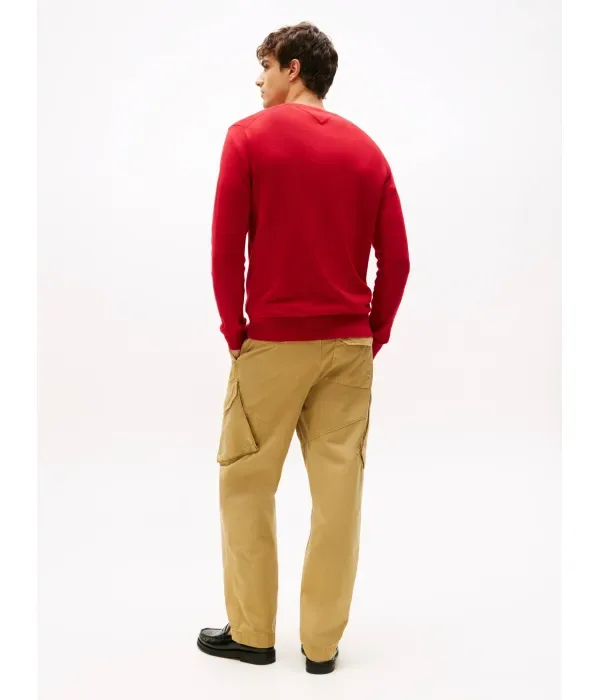 Незаменимый свитер regular fit Tommy Hilfiger, красный — фото 3