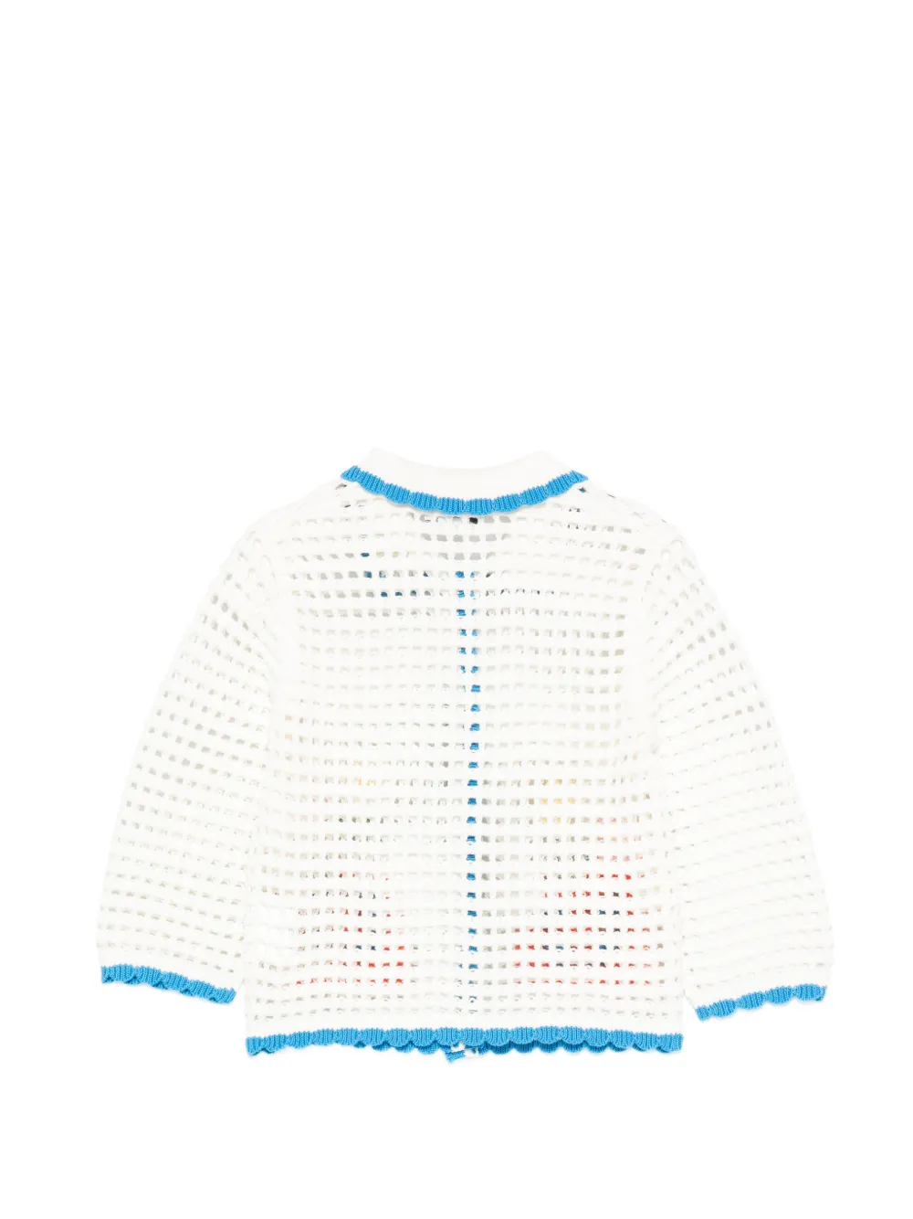 Кардиган с цветочными аппликациями Stella Mccartney Kids, белый — фото 2
