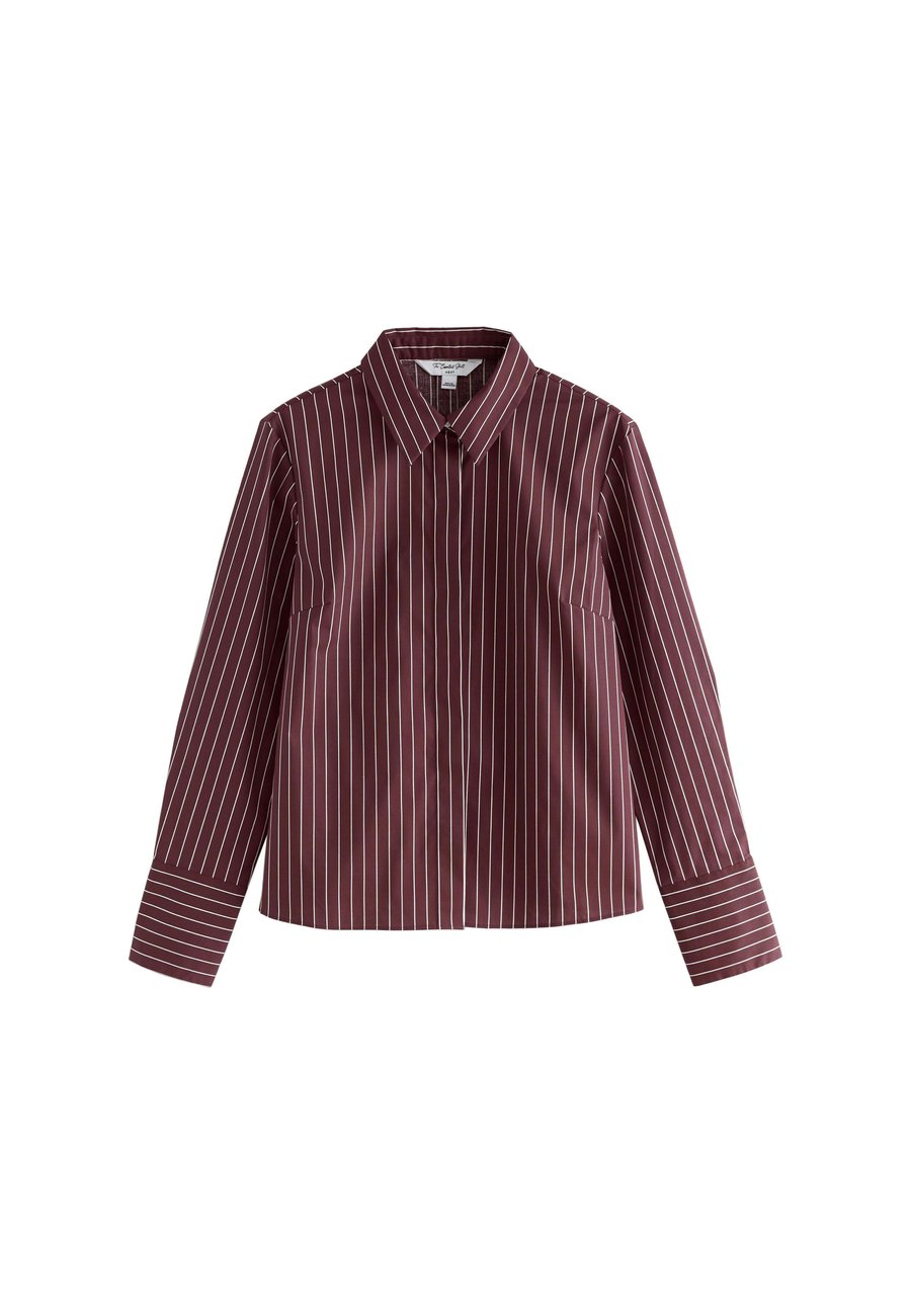 Блуза Next REGULAR FIT-ESSENTIAL LONG SLEEVE , Wine Stripe/Red