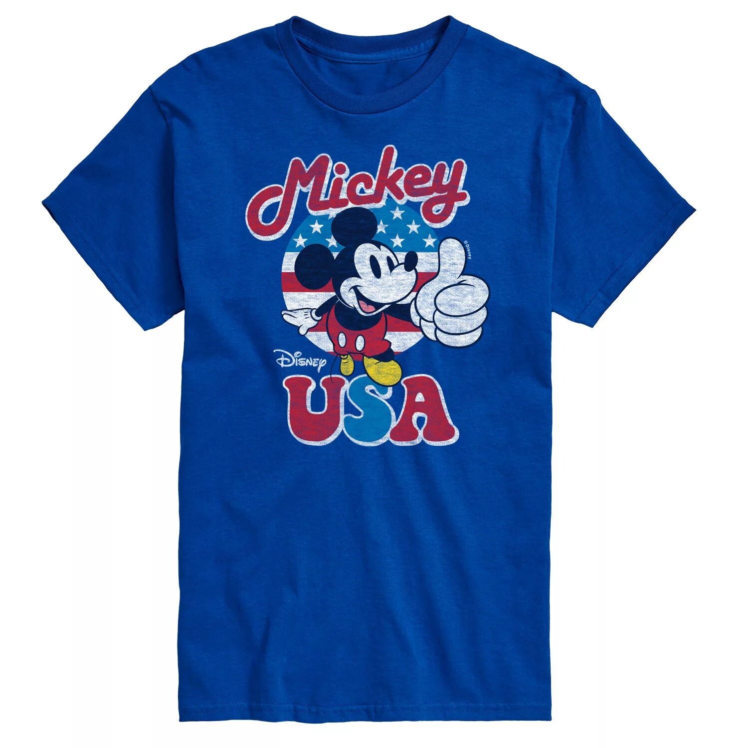 

Футболка с изображением Микки Мауса Big & Tall USA от Disney, Blue License, синий