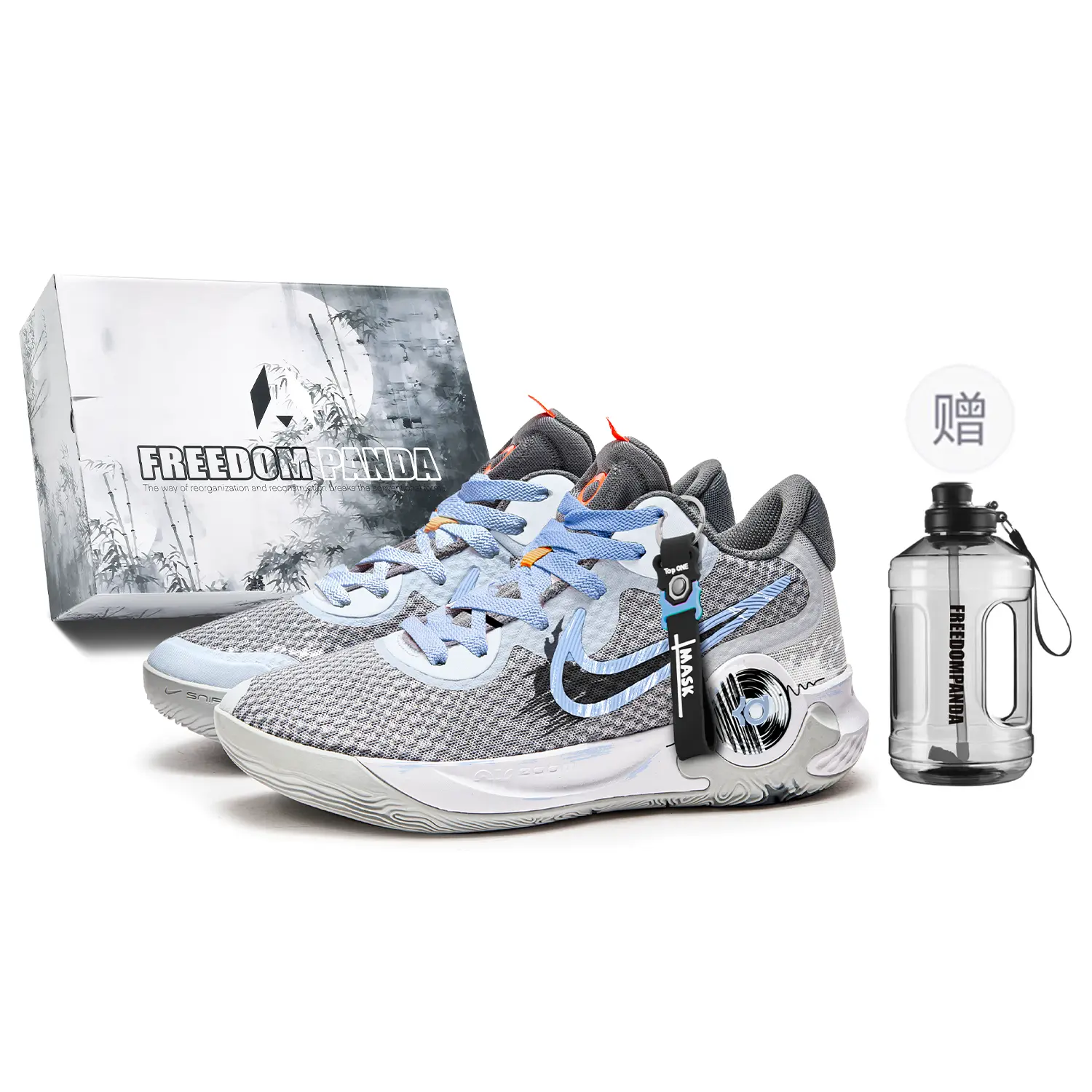 

Баскетбольные кроссовки KD Trey 5 Basketball Shoes Unisex Mid-Top Gray/Blue Nike