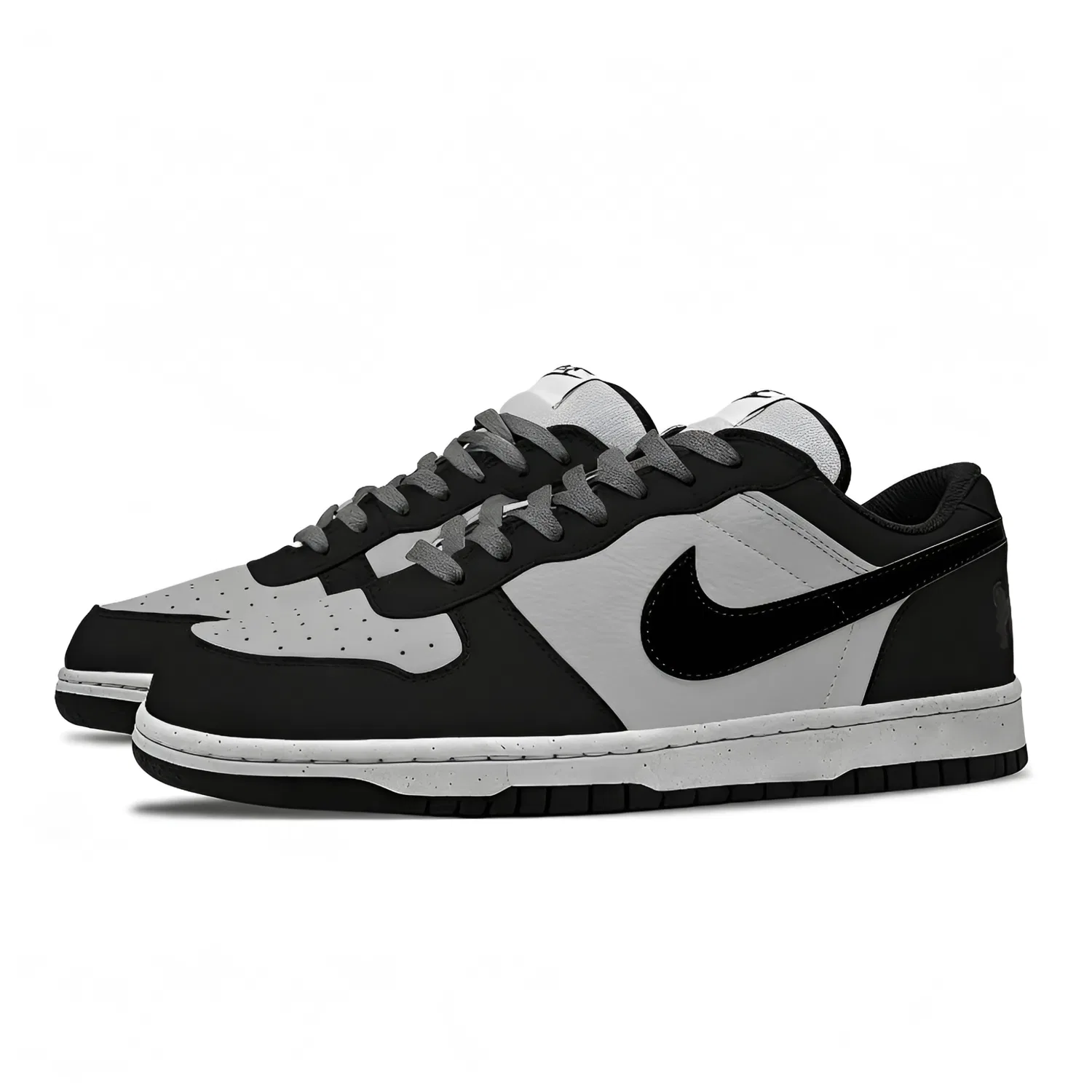 Кроссовки классические Nike Big Black Gray — фото 4