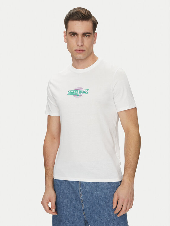 

Облегающая футболка M5GI23 K8HM0 Guess Jeans, белый