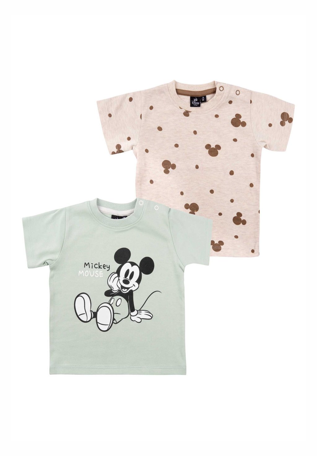 

Футболка с принтом DISNEY MICKEY MOUSE KURZARM 2 PACK UNISEX, светло-коричневый