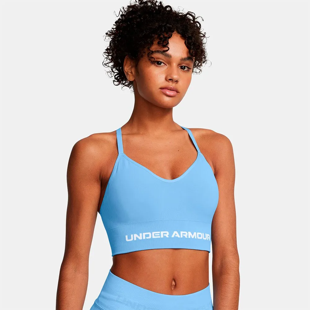 

Спортивный топ Under Armour Vanish seamless low support, синий