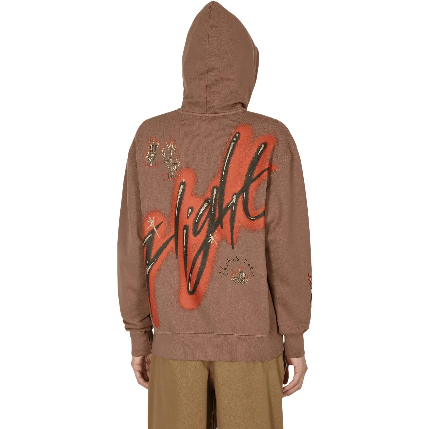Толстовка Travis Scott X Flight Graphic Jordan, коричневый — фото 4