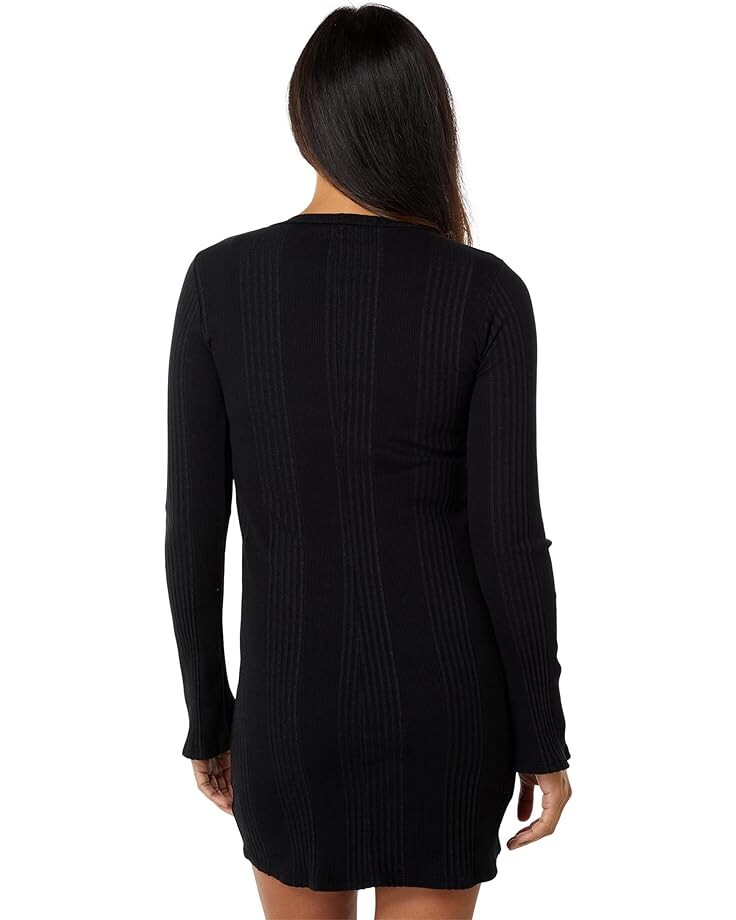 

Платье Michael Lauren Jovan Round Neck Mini Dress, черный