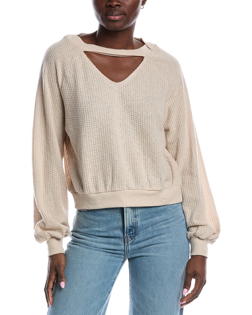 

Project Social T Термотоп с вырезами Night & Day уютный, белый