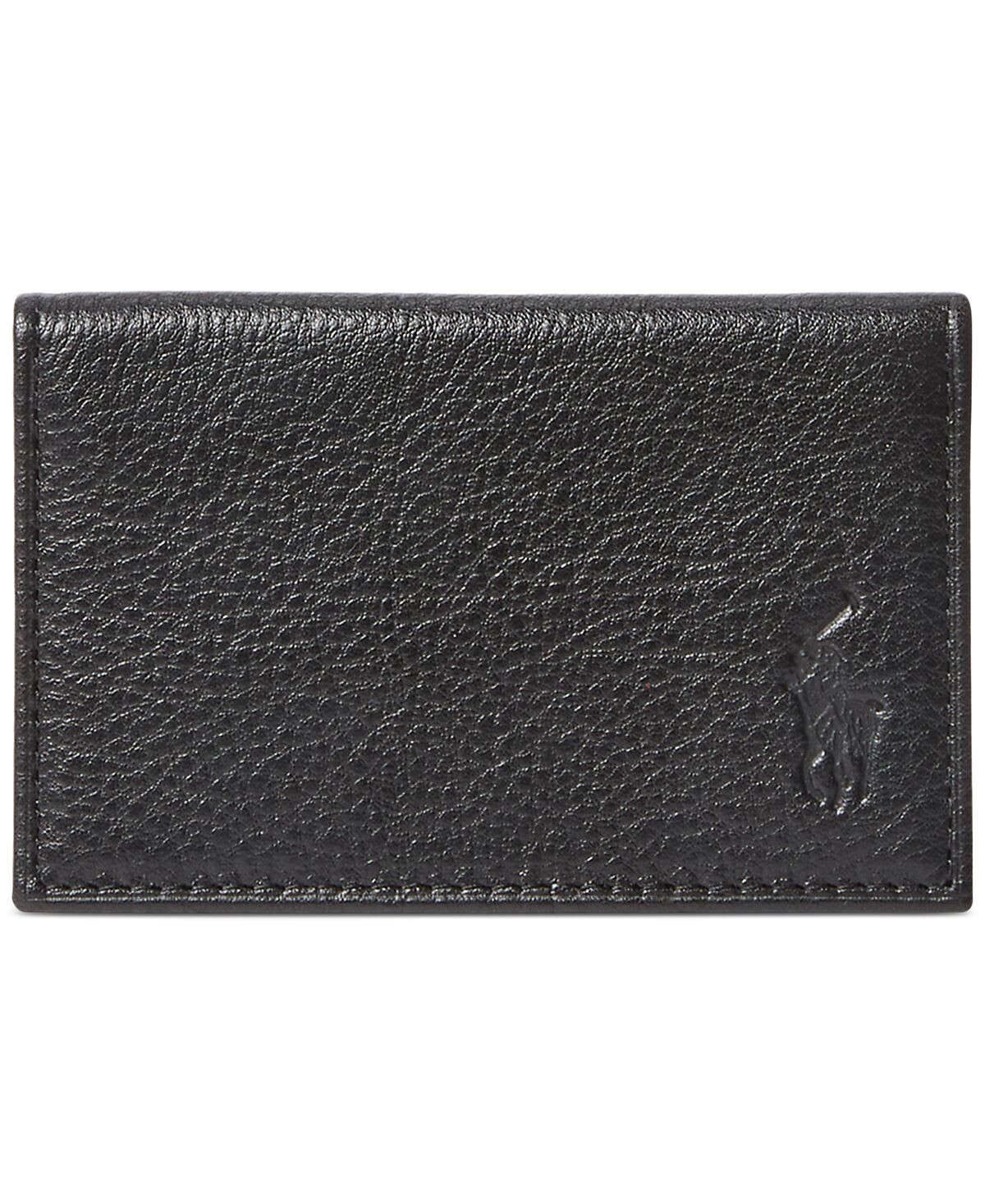 

Мужской кошелек для карт из шагреневой кожи Polo Ralph Lauren