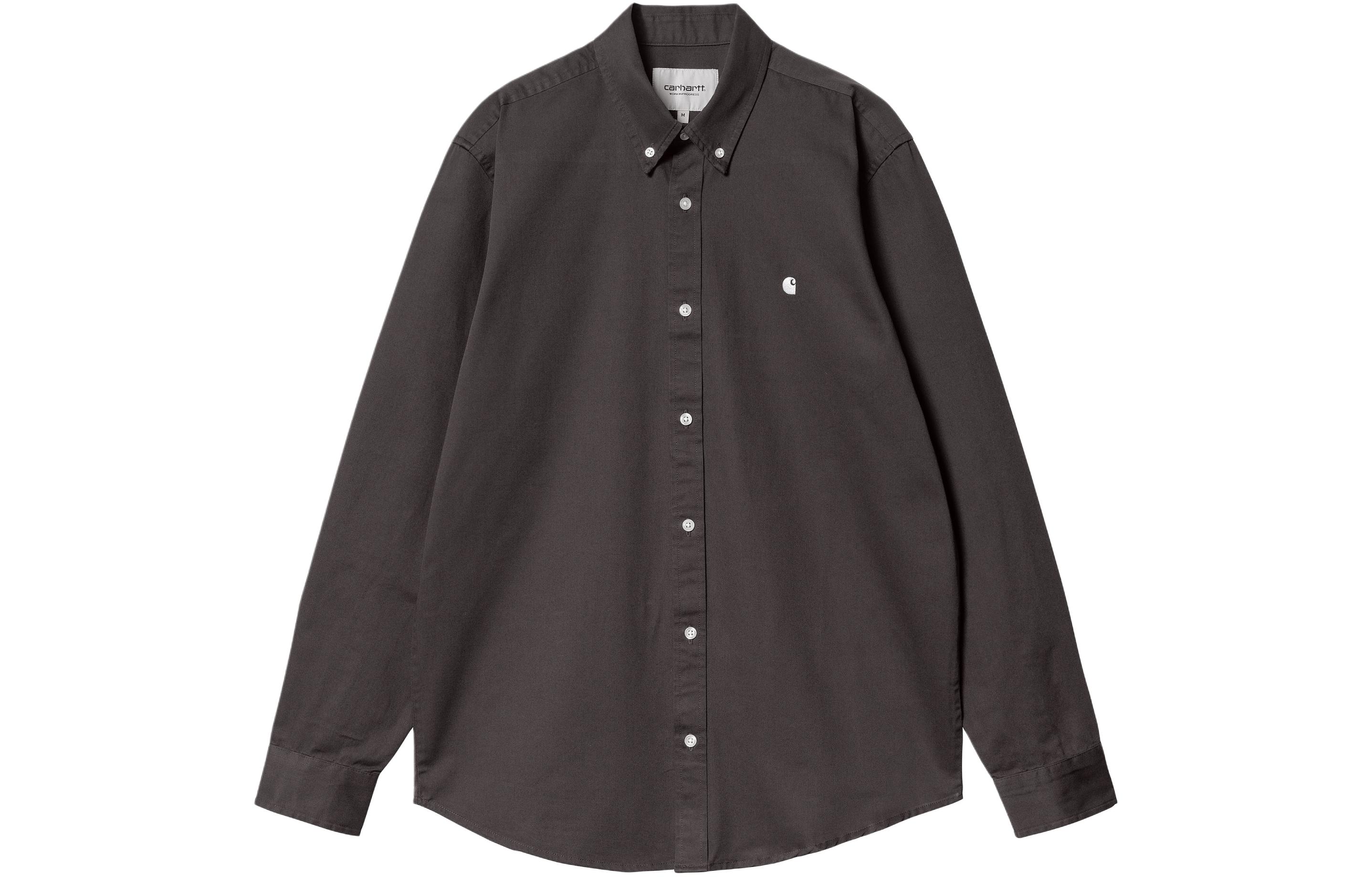 

SS24 L/S Madison Shirt мужская рубашка Charcoal Carhartt WIP, Charcoal