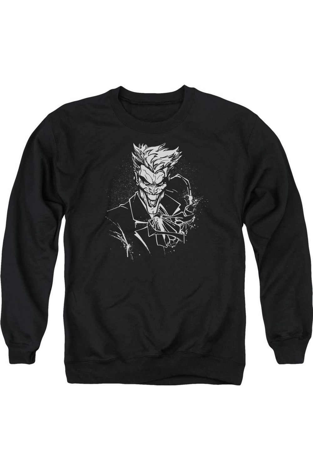 

Толстовка Batman Jokers Splatter Smile для взрослых с круглым вырезом Gildan, черный