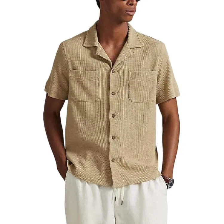 Рубашка Straight Fit мужская Polo Ralph Lauren бежевая