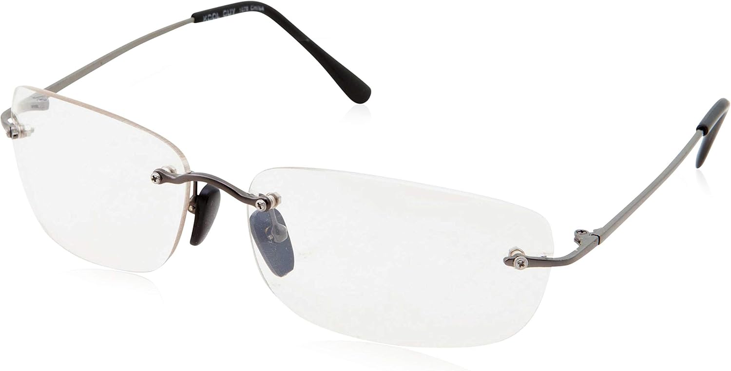 

Спортивные солнцезащитные очки grinderPUNCH Classic Rectangular Lightweight Metal Frame для мужчин и женщин, прямоугольные, в легкой металлической оправе, Gunmetal Clear