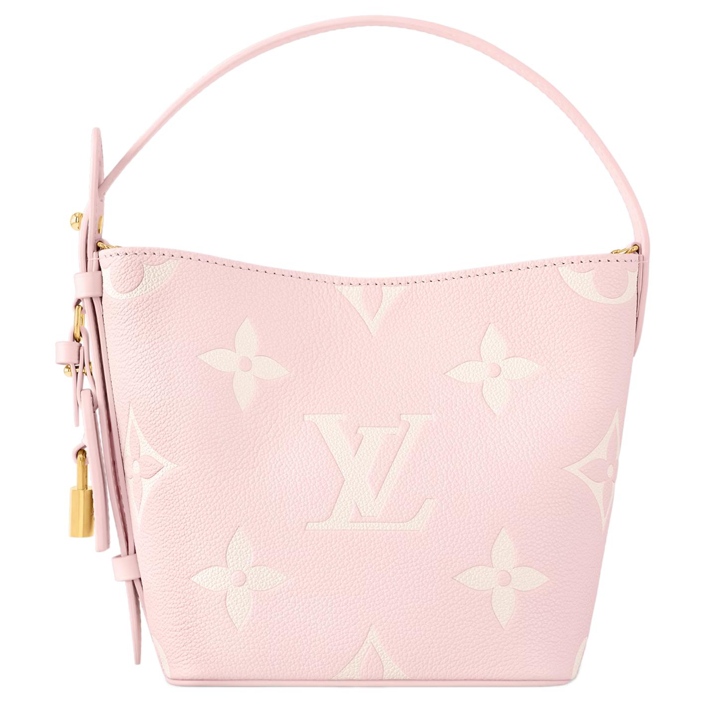 

LOUIS VUITTON Сумка ведро из телячьей кожи женская вишневый розовый