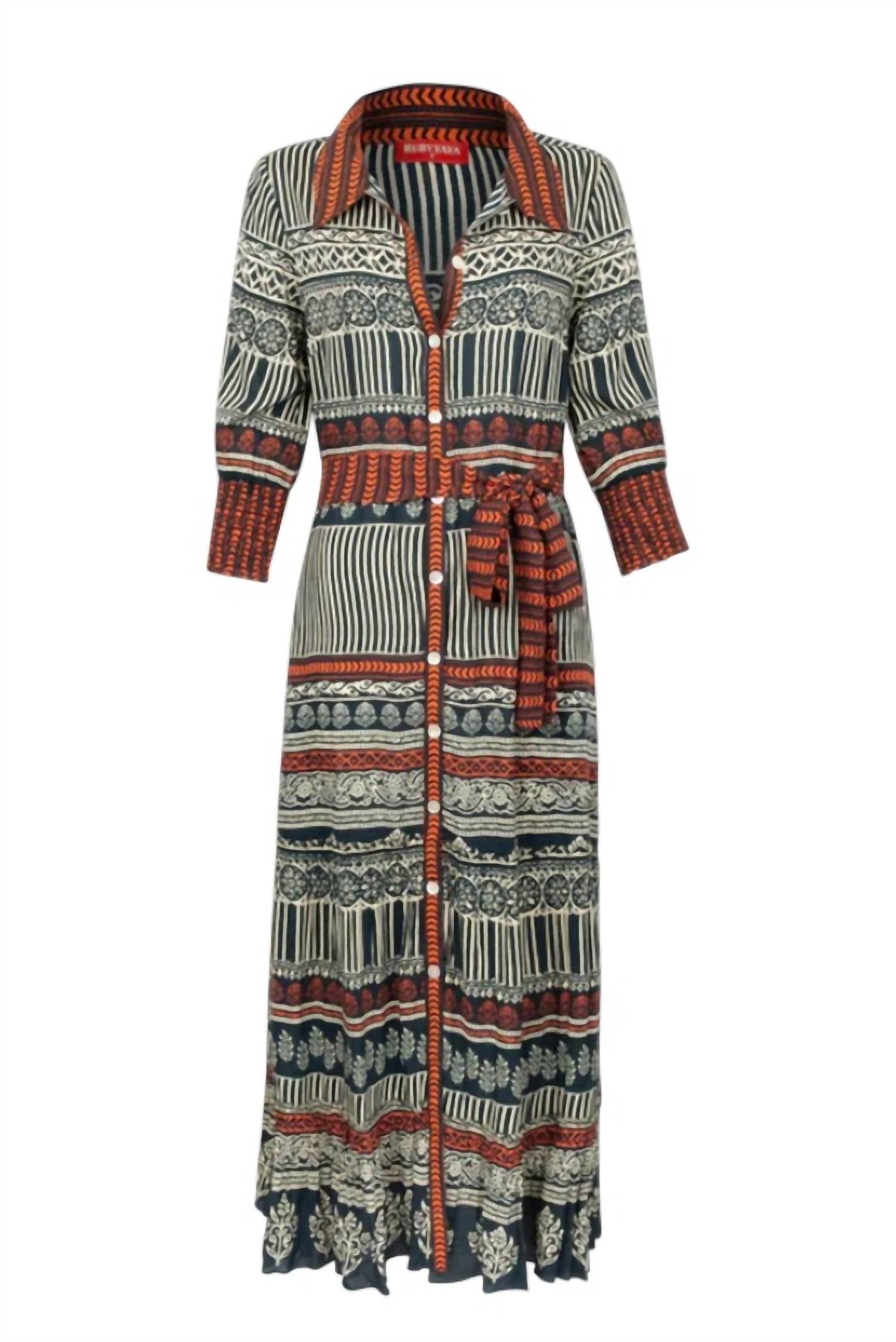 

Женское платье макси Noida черного цвета Rubyyaya, черный