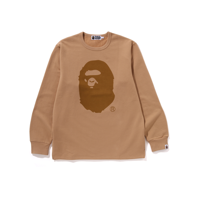 

Футболка Ape Head Brushed Cotton A BATHING APE, Тёмно-синий NYX