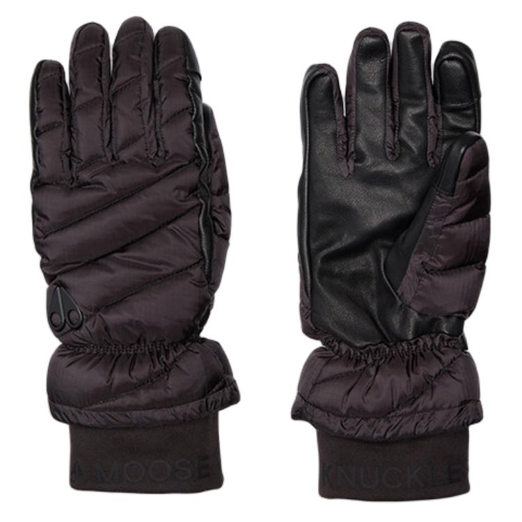 

Moose Knuckles Женские перчатки из нейлона и металла коричневые, Brown