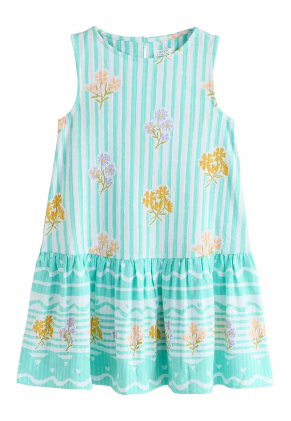 Платье-Сарафан без рукавов стандартного кроя Next, Pale Blue Floral — фото 4