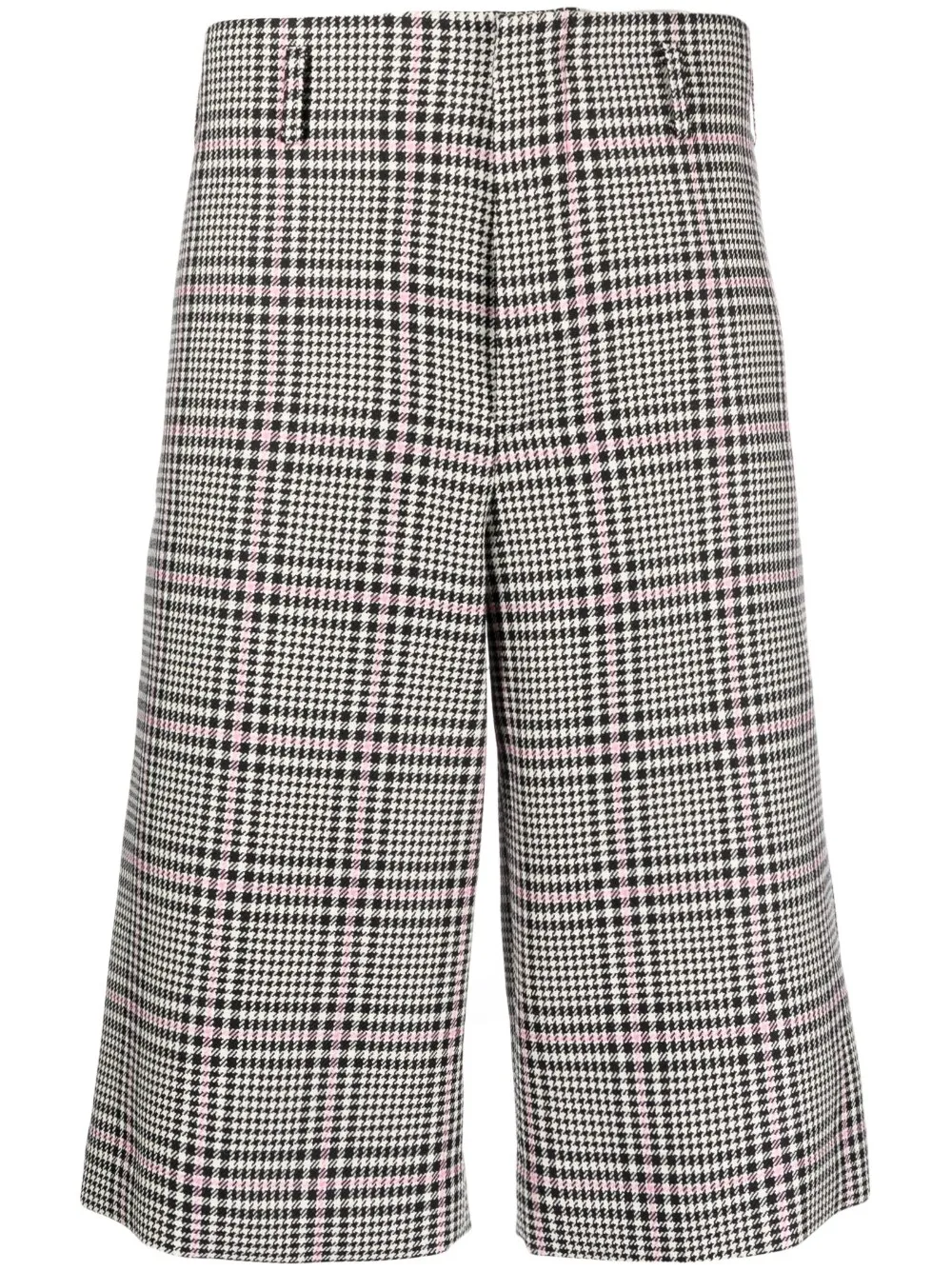 

Шерстяные шорты в ломаную клетку Comme des Garçons Homme Plus, черный