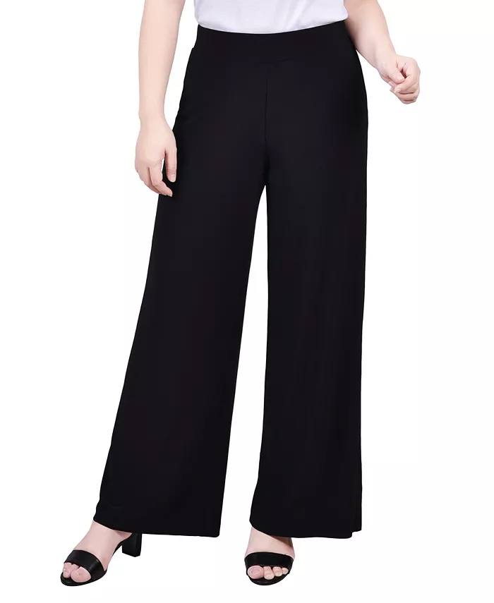 

Маленькие облегающие брюки-палаццо NY Collection, черный