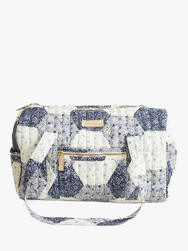 

Сумка для путешествий Sia Aster Patchwork из чистого льна Lily and Lionel, Blue