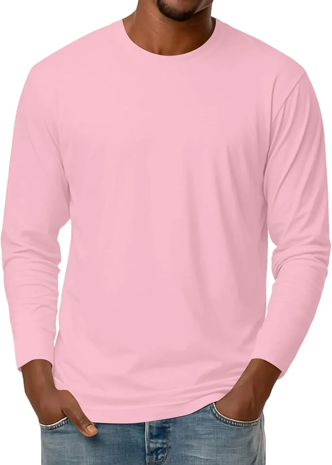 

Мужская футболка с длинным рукавом FQZWONG Casual Loose