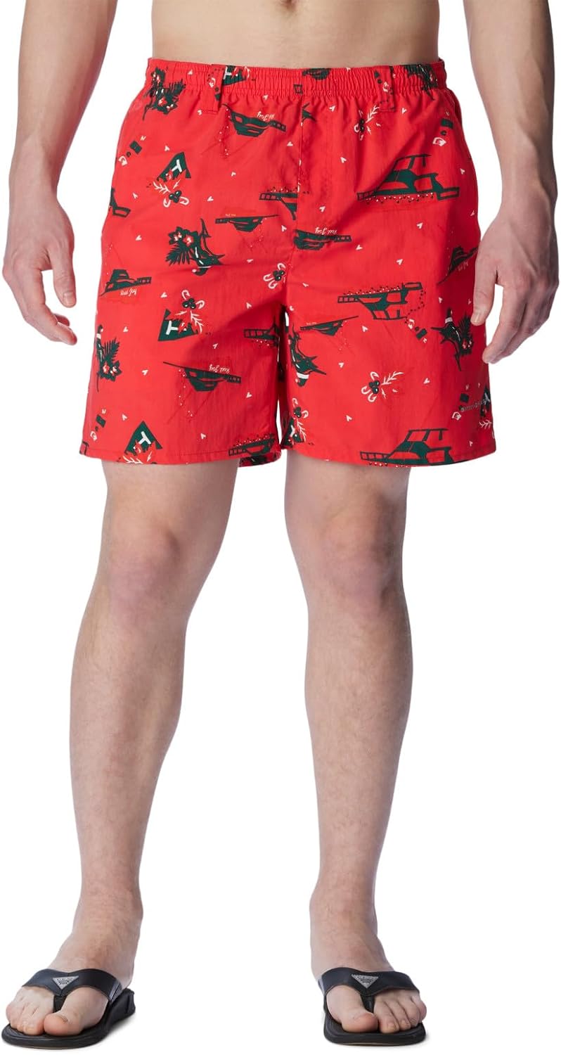 

Мужские шорты Columbia Super Backcast Water, Red Spark Reel Joy Print