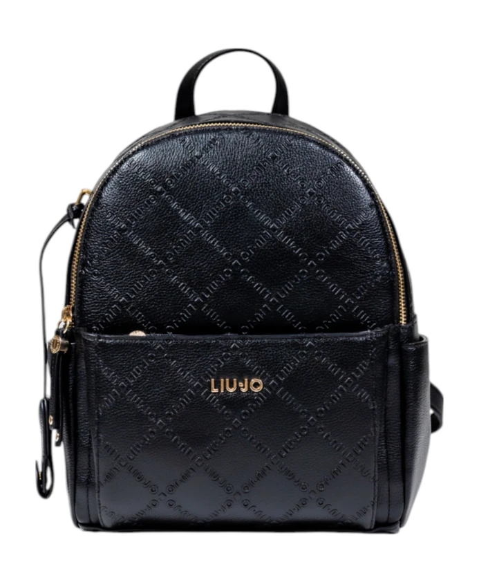 

Мягкий рюкзак с золотистыми элементами. Liu Jo, черный