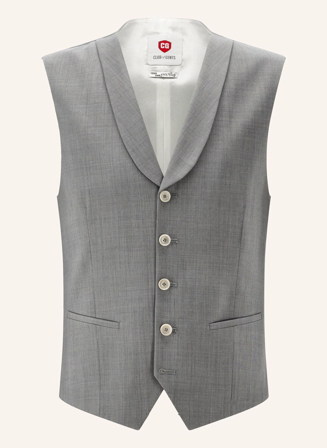 

Жилет cg Paddy Slim Fit Cg - Club Of Gents, серый
